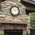 thumbnail image 2 of Swim Central 15" Battery Operated Faux Stone Large Print Roman Numeral Outdoor Clock with, 2 of 2