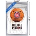 thumbnail image 3 of NBA Detroit Pistons - Drip Basketball 21 Wall Poster, 14.725" x 22.375", Framed, 3 of 3