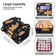 thumbnail image 3 of Christmas Double Layered Insulated Lunch Bag with Two Compartments - Large Capacity Hand Carry Meal Bag for Refrigerated Food Storage - 7.1x11.4x16.1 Inches, 3 of 6