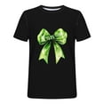 thumbnail image 3 of Blusas y camisas de manga corta con cuello redondo para hombre. Blusa de poliéster con hombros caídos y cuello redondo con estampado del Día de San Patricio., 3 of 3