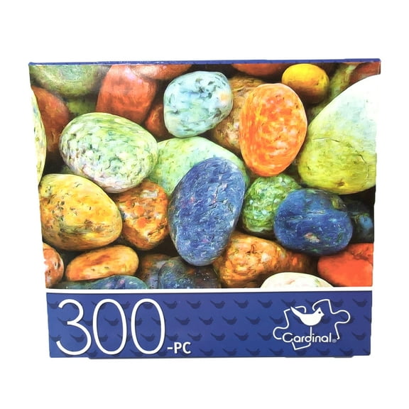 Cardinal Colorful Sea Pebbles Jigsaw Puzzle 300 Piece