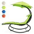 thumbnail image 5 of Canddidliike Patio Lounge Chair Back, Lounger Recliner Chair, Hammock Swing Lounger Chair with Shade Canopy-Green, 5 of 8