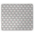 thumbnail image 1 of Animal Mouse Pad, Little Squirrel with Birthday Cake and Balloon on Striped Background, Rectangle Non-Slip Rubber Mousepad, Grey White and Pink, by Ambesonne, 1 of 2