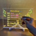 thumbnail image 5 of 2X Tablero de Dibujo Luminoso Acrílico con LED para Niños, Juguete Antiarañazos, Borrable, Ajustable, con Letras, Mensajes, Notas, Regalo de Cumpleaños, 5 of 5