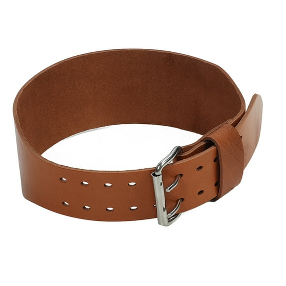 Weightlifting Belt, Squat Deadlift Support Prong Leather Weightlifting Belt Powerlifting Multi Hole Adjustment Gym Belt for Men Women