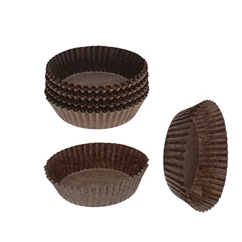 No.601 Glassine Paper Candy Cups ? Approximately 100 Pieces ? 1-3/4? Base, 5/8? Wall ? Brown Color ? CybrTrayd ?? Use for Candies, Chocolates, Truffles, Baking & Other Handmade Confections