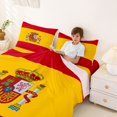 thumbnail image 3 of Manfei Spain Flag Queen Sheets,Red Yellow Queen Sheet Sets,4-Piece,1 Flat Sheet, 1 Fitted Sheet and 2 Pillowcases, 3 of 6