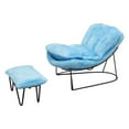 thumbnail image 3 of Mecedora de hierro forjado a escala 1/6, sofá individual, miniatura, chaise longue Azul, 3 of 9