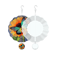 thumbnail image 2 of 8 Pack 8 Inch Sublimation Wind Spinner Blanks,3D Double Sided Sublimation Wind Powered Kinetic Sculpture for Yard Garden, 2 of 7