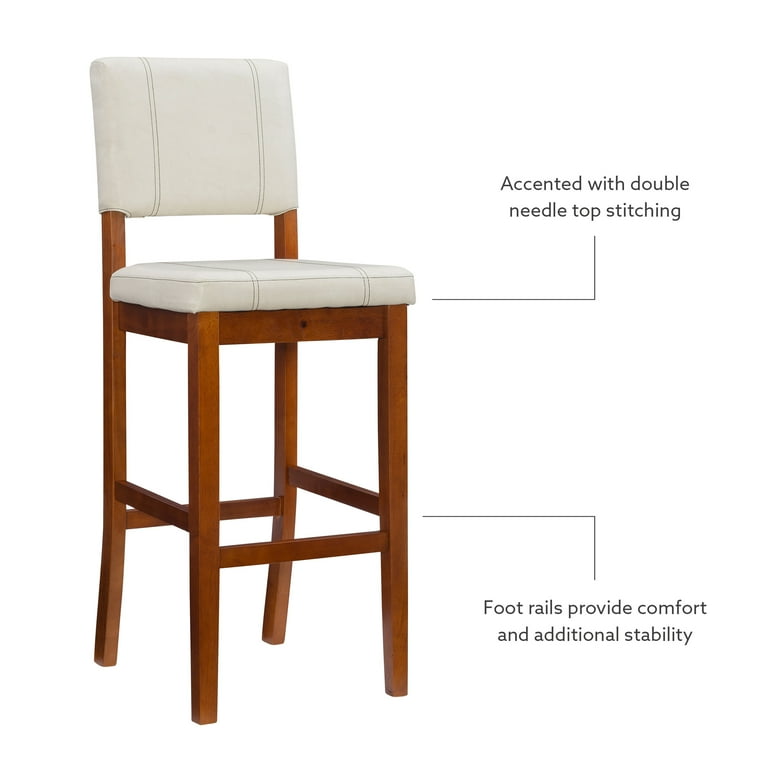 Cream faux leather bar stools hot sale