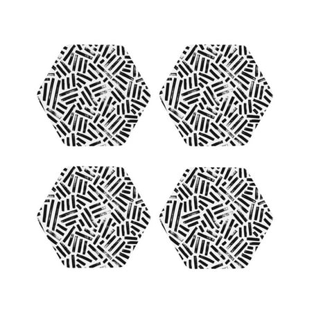 

Leather Coasters with Heat-resistant for Drinks Weave Geometric -标题2 Hexagon