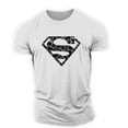 thumbnail image 1 of Superman Vascular Gym Training Top Short Sleeve T-shirt zhangyuxiang LED, 1 of 2