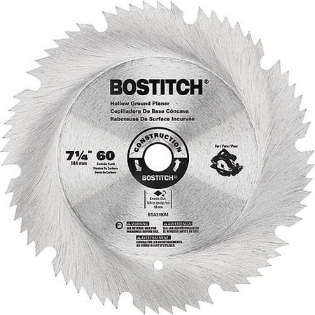 Hollow Ground Thin Blade - Bostitch 7 1/4