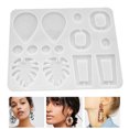 thumbnail image 1 of Silicone Resin Molds for Earrings DIY Mold Crystal Multi Style Epoxy Earrings Keychain Mold Jewelry Pendant Making Tool, 1 of 6