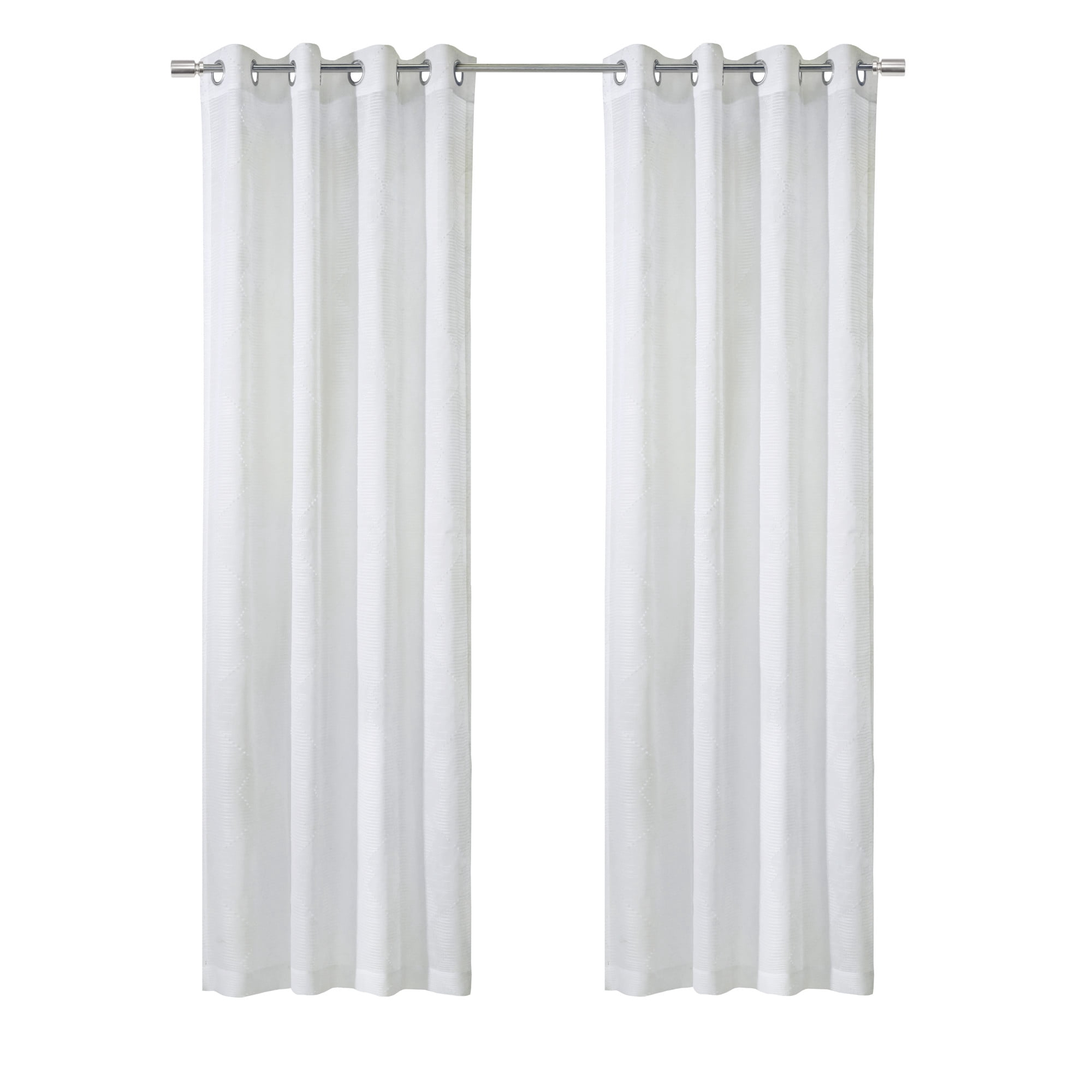 Loft Living Dimitro Sheer Grommet Indoor Curtain 52 x 108 in White