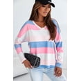 thumbnail image 5 of Redhotype Chic Pink V-Neck Long Sleeves Top - Versatile Fashion!, 5 of 8