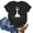 02-Black, variant on Graphic Tees for Women Short Sleeve Cool Stretchy Print Trending Baggy Oversize mit Muster O-Neck Women's T-Shirts Wine Size S