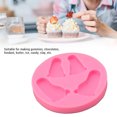 thumbnail image 4 of Baby Foot Fondant Template, Silicone Easy Model Removal High Temperature Resistant 3D Baby Foot Moulding  for Chocolate Candy, 4 of 7