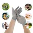 thumbnail image 4 of Unique Bargains 1 Pair Sunblock Mittens Flower Hollow Sun Block Driving Gloves for Women Gray, 4 of 5