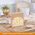 thumbnail image 6 of Yayeee Napkin Holder for Table Kitchen Paper Tissue Organization, White Stars Pattern, 6 of 8