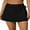 Black, variant on ALove Women Drawstring Bikini Tankini Bottoms With Pockets High Waisted Swim Skirt