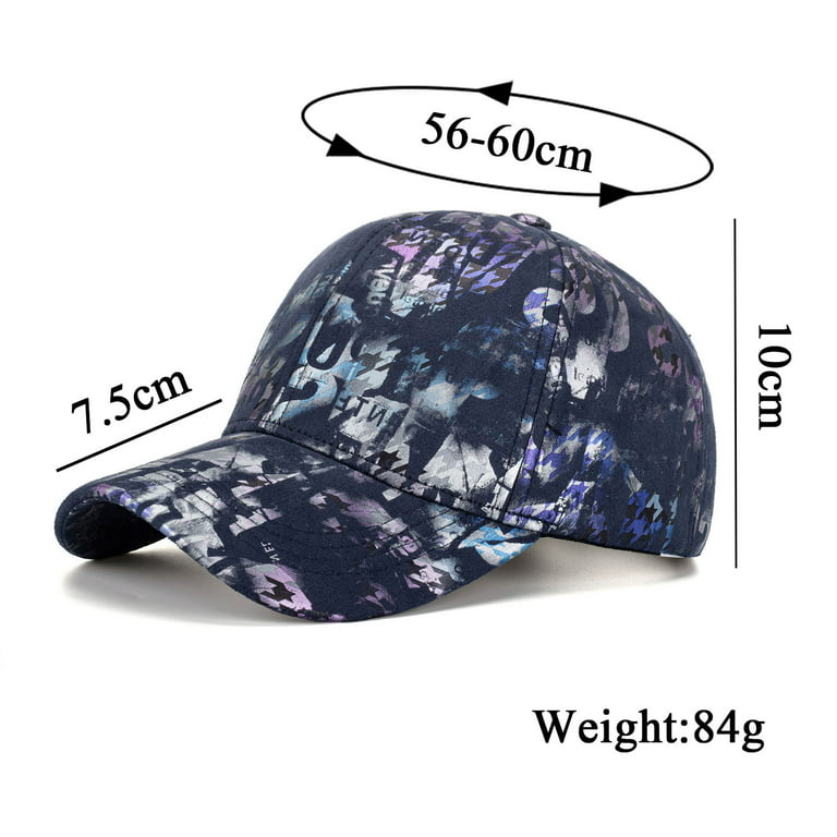 Mens Fitted Hat Fashion Women Men Sport Print Breathable Beach