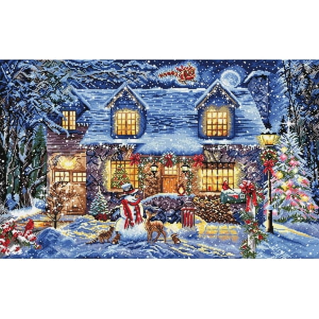 UPC: 4840746065385 | Counted Cross Stitch Kit Cottage Glow L8030