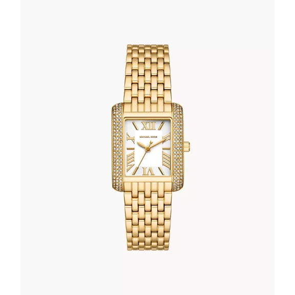 Michael Kors Women's Emery Three-Hand Gold-Tone Stainless Steel Watch - Gold