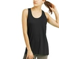 thumbnail image 4 of 4 Pack Women's Tank Tops 100% Cotton Loose Fit Sleeveless Solid Color Workout Causal Breathable Athletic Yoga Basic Comfort Womenswear, 4 of 4