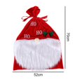 thumbnail image 2 of Bolsa de regalo de Papá Noel de Navidad, bolsas de regalo de tela, bolsas con cordón de Navidad para bolsas de juguete, decoración para fiestas navideñas, 2 of 5