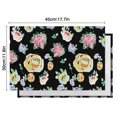 thumbnail image 5 of Pioneer Flower Floral Print Pattern Summer Placemats Table Placemats Set Of 6-Linen Kitchen Washable Placemats Table Mats 12x18 Inch Non-Slip Heat Resistant, 5 of 5