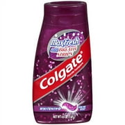 Colgate: Max Fresh w/Mint Breath Strips Fluoride Whitening Kiss Me Mint Toothpaste, 4.60 oz