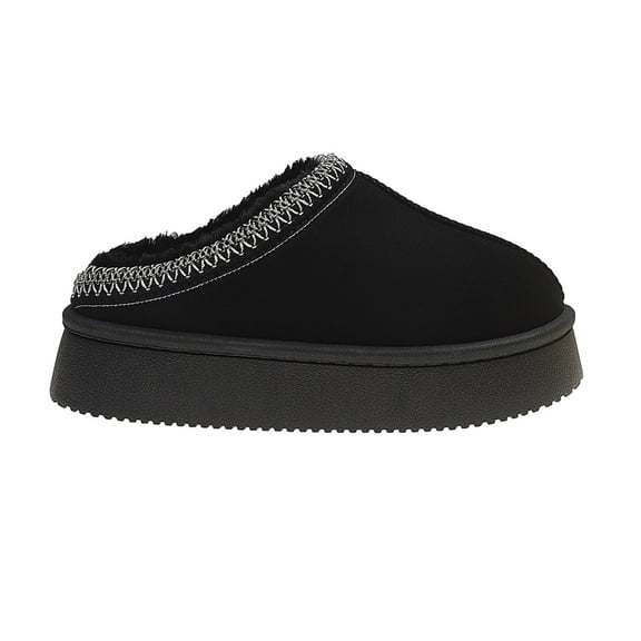 Women's Plush Lined Slippers Indoor Outdoor Memory Foam House Shoes