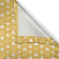 thumbnail image 6 of Ambesonne Romantic Grommet Curtain, Heart Shapes and Dots, 50" x 54", Yellow White, 6 of 6