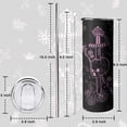 thumbnail image 2 of Fall Tumbler 20 oz Travel Coffee Mug Fall Leaf Print Skinny Tumblers with Lid and Straw Stainless Steel Insulated Coffee Leaves Cups Gift for Fall, 2 of 5
