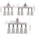 thumbnail image 3 of CIYISON Convenient 3/4/5 in 1 E27 to E27 Base Extender Light Lamp Bulb Socket Splitter Adjustable Multiple Head Lamp Holder, 3 of 12