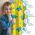 thumbnail image 3 of Blackout Kids Curtains,Yellow Cartoon Dinosaurs Eggs Pattern Childrens Insulated Curtains Set Of 2,Bedroom Essentials,Toddler Room Decor 42"x54", 3 of 5