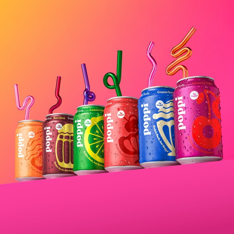 Poppi Prebiotic Soda Variety Pack, 12 fl oz Cans, 12 Pack photo 6