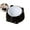 Black, variant on WNFJR Raised Cat Bowls, Elevated Cat Food Bowl for Indoor Cats, Anti Vomiting & Protect Pet's Spine, Cute Tilted Dish for Flat Faced Cats and Kitten