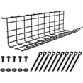 thumbnail image 2 of czcpp-Under Desk Cable Management Organizer Tray - Sturdy Metal Cable Tray for Office, Home, and Indoor Use - SA-CMT40, 2 of 4