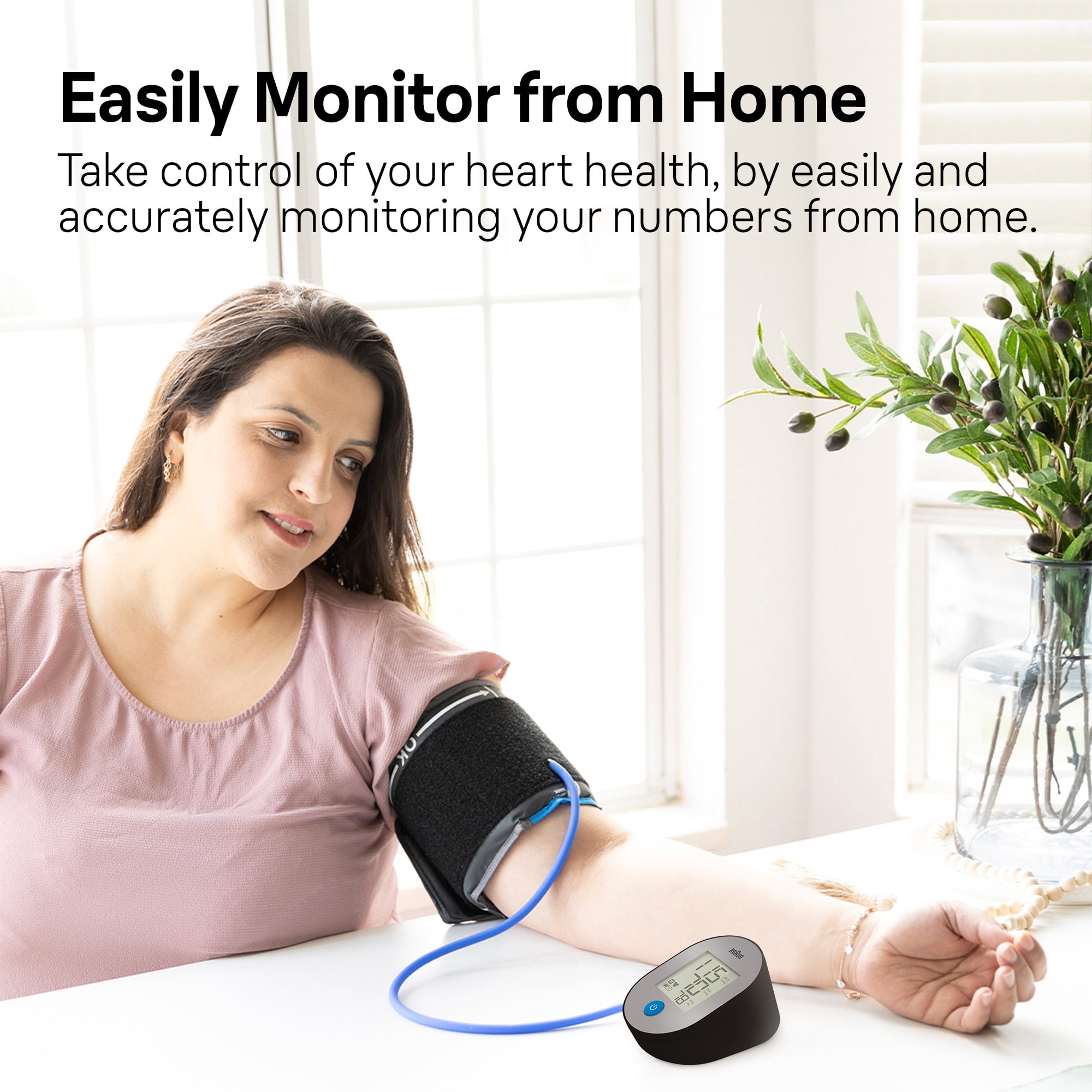 Braun ExactFit 1E Upper Arm Blood Pressure Monitors for Home Use, FSA & HSA Eligible,  Black, BUA4000BUS