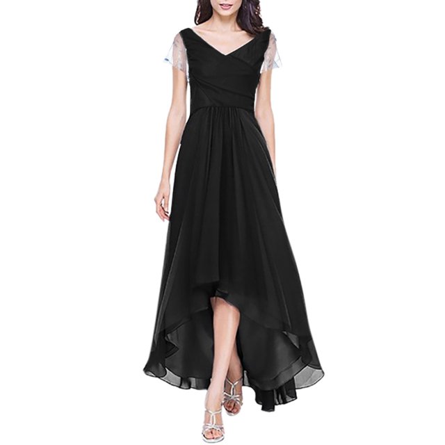 Robe à Manches Longues pour Femmes Aguichant Mode Col en V Manches Courtes Croisée Aguichant Soirée Robe Longue Soirée pour Femmes Aguichant Robe de Soirée Aguichant pour Femmes Aguichant