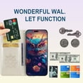 thumbnail image 2 of Compatible with Apple iPhone 15 Flip Glitter Wallet Case for Women, Pu Leather with Card Slots Crystal Diamond Owl Embossing Shockproof Cover Case for iPhone 15 MTY-Gold, 2 of 16