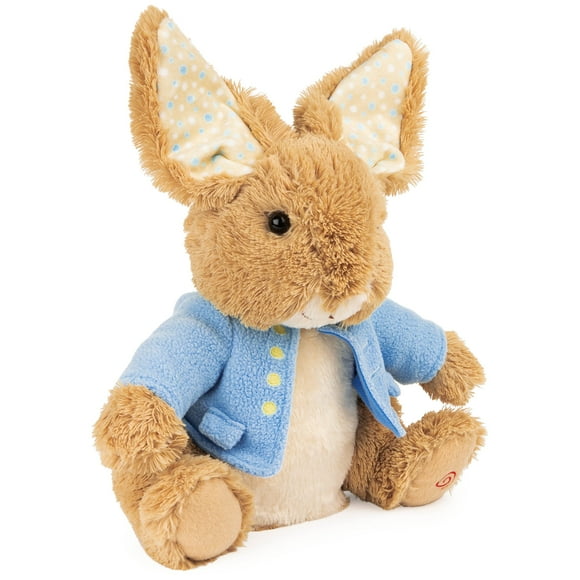 GUND Beatrix Potter Peek-a-Ears Peter Rabbit Animated Interactive Plush Stuffed Animal, 11