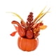 thumbnail image 2 of Decoración de flores de calabaza artificiales para Acción de Gracias, decoración para fiesta de Halloween con hojas de arce, bayas, fiesta, boda, escr C, 2 of 8