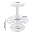 thumbnail image 4 of Double Layer 24 Holes Ice Cream Display Stand Acrylic Cones Sushi Roll Holder, 4 of 5
