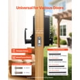thumbnail image 3 of VEVOR Mechanical Keyless Entry Door Lock, 2.0 Code Upgrade, 4-7 Digits Code, Single-Sided Push Button Combination Mechanical Keypad Door Knob, Auto Locking, for Garden Gates, Indoor or Outdoor, Black, 3 of 9