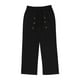 thumbnail image 4 of Pantalones largos para hombre, informales, de playa, de lino, de color liso, holgados, con cordón ajustable y bolsillos con botones, de poliéster., 4 of 9
