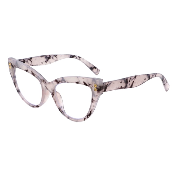 Cat-Eye Reading Glasses for Women Vintage Retro Over The Counter Gray Marble
