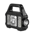 thumbnail image 1 of LED Electric Torch Waterproof Solar Handheld Flashlight for Camping (Silver), 1 of 9